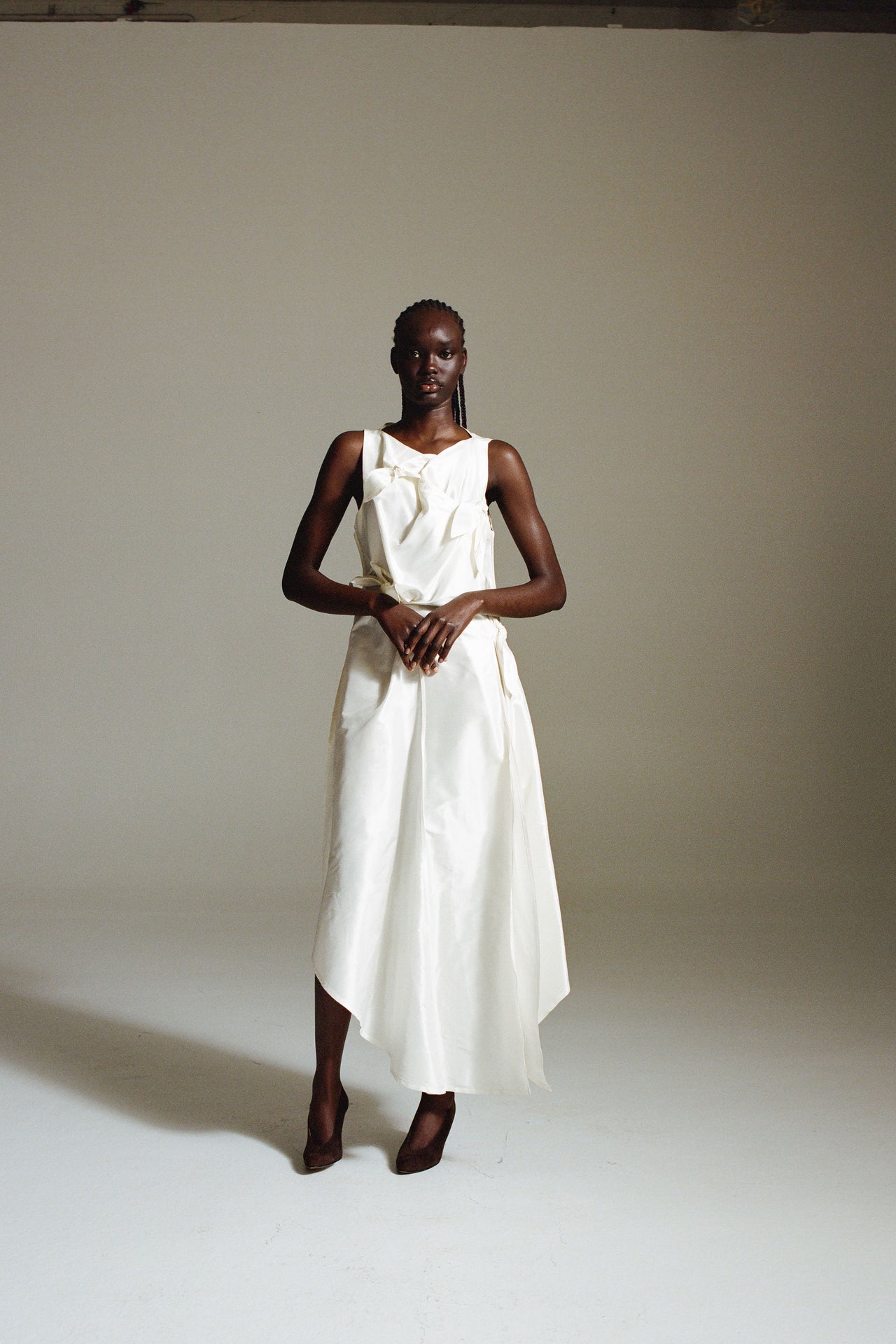 TABEA DRESS — WHITE