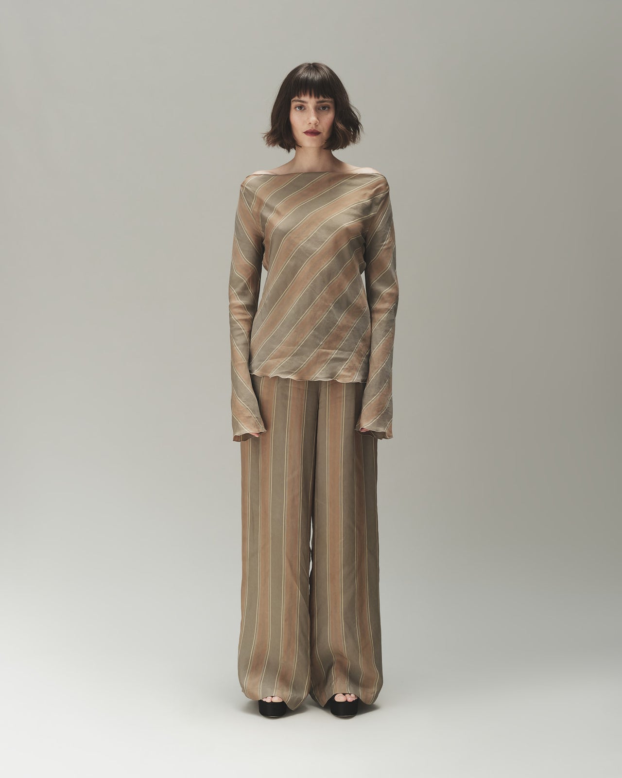 SEREN TOP - TIE STRIPE