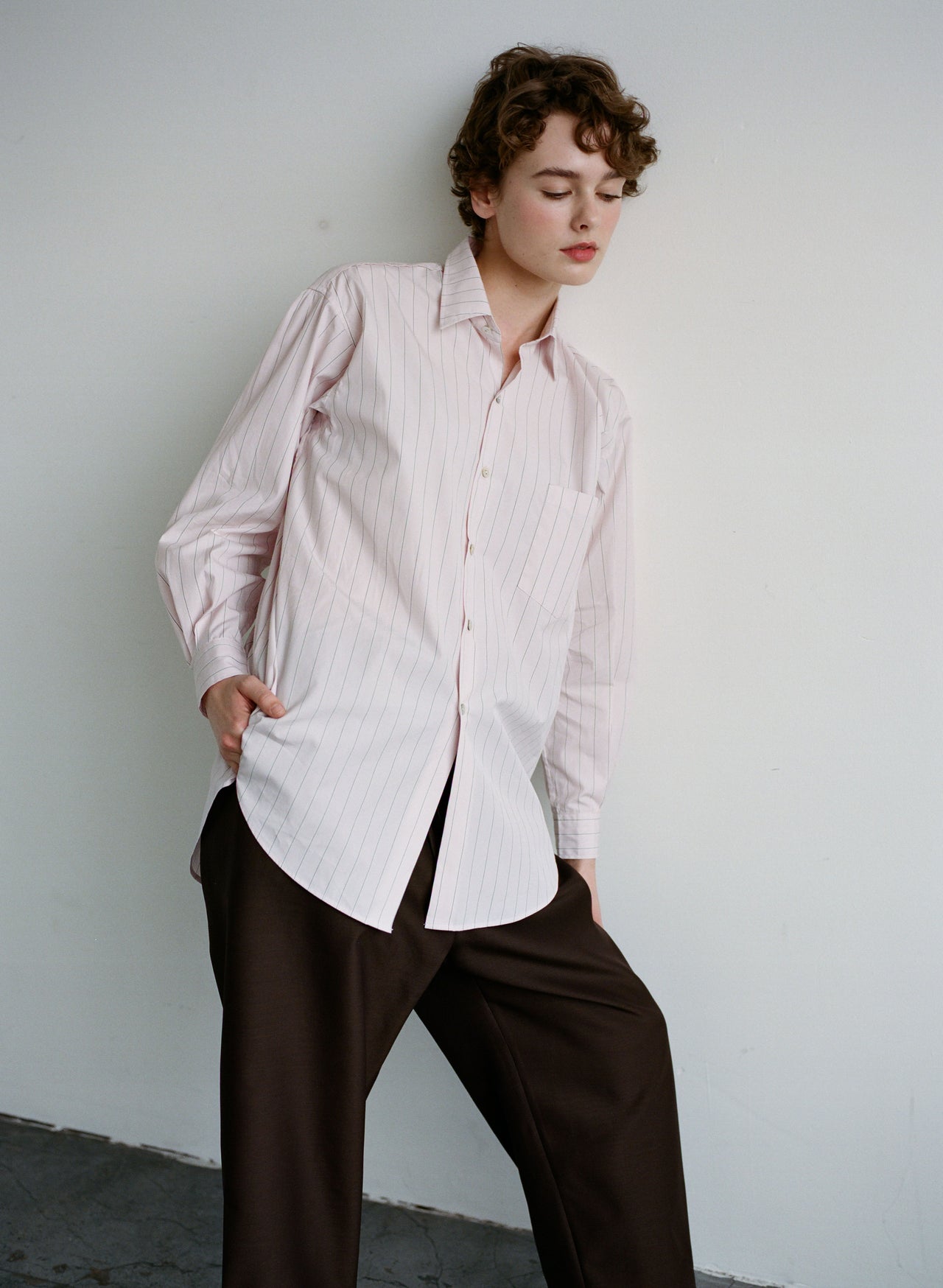 SLOAN SHIRT - PINK STRIPE