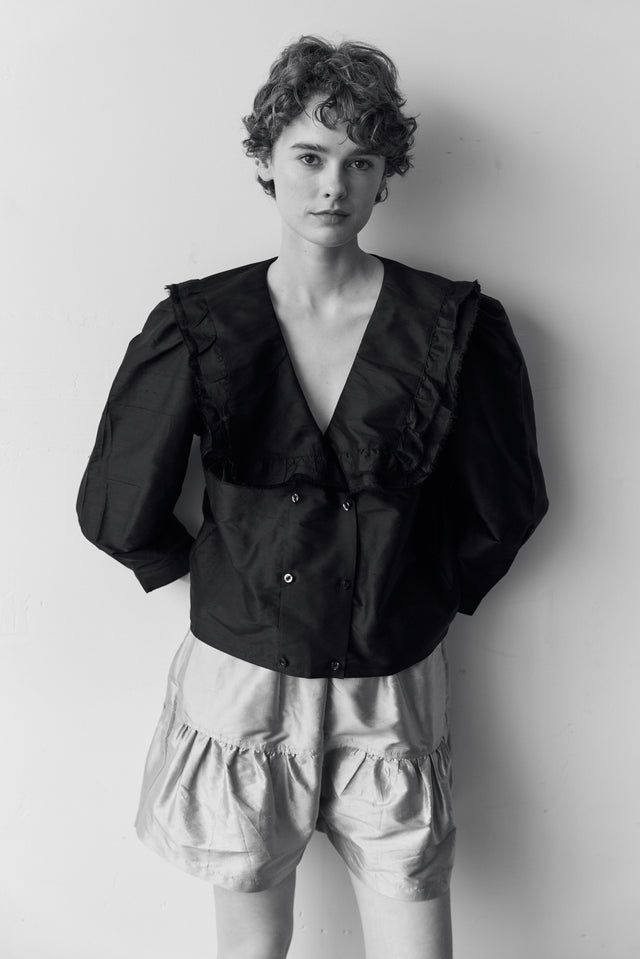 VIENNA BLOUSE — BLACK