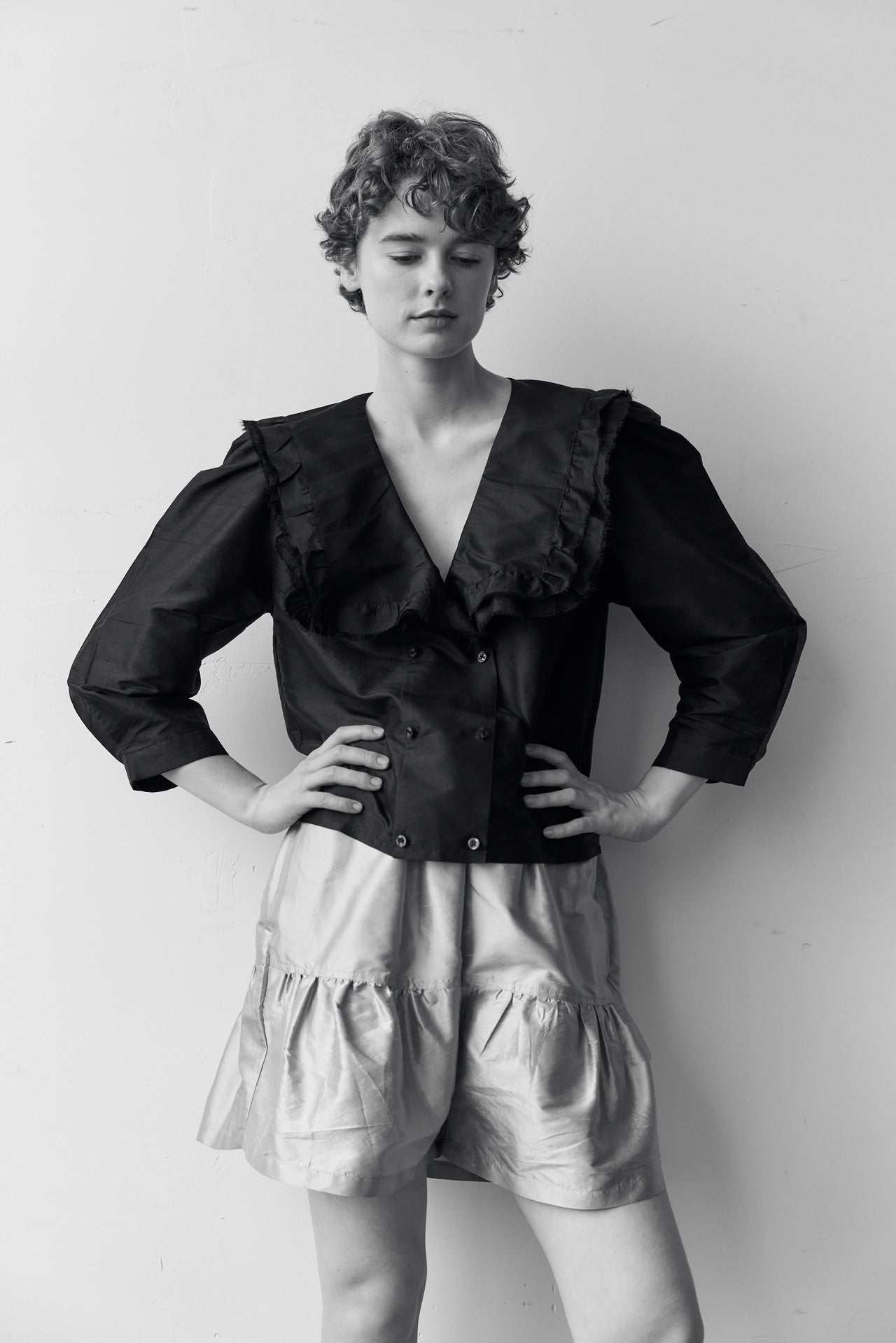 VIENNA BLOUSE — BLACK