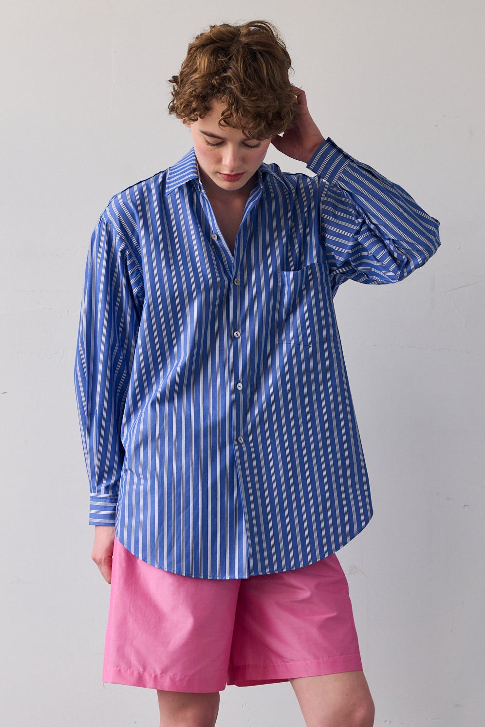 SLOAN SHIRT - COBALT STRIPE