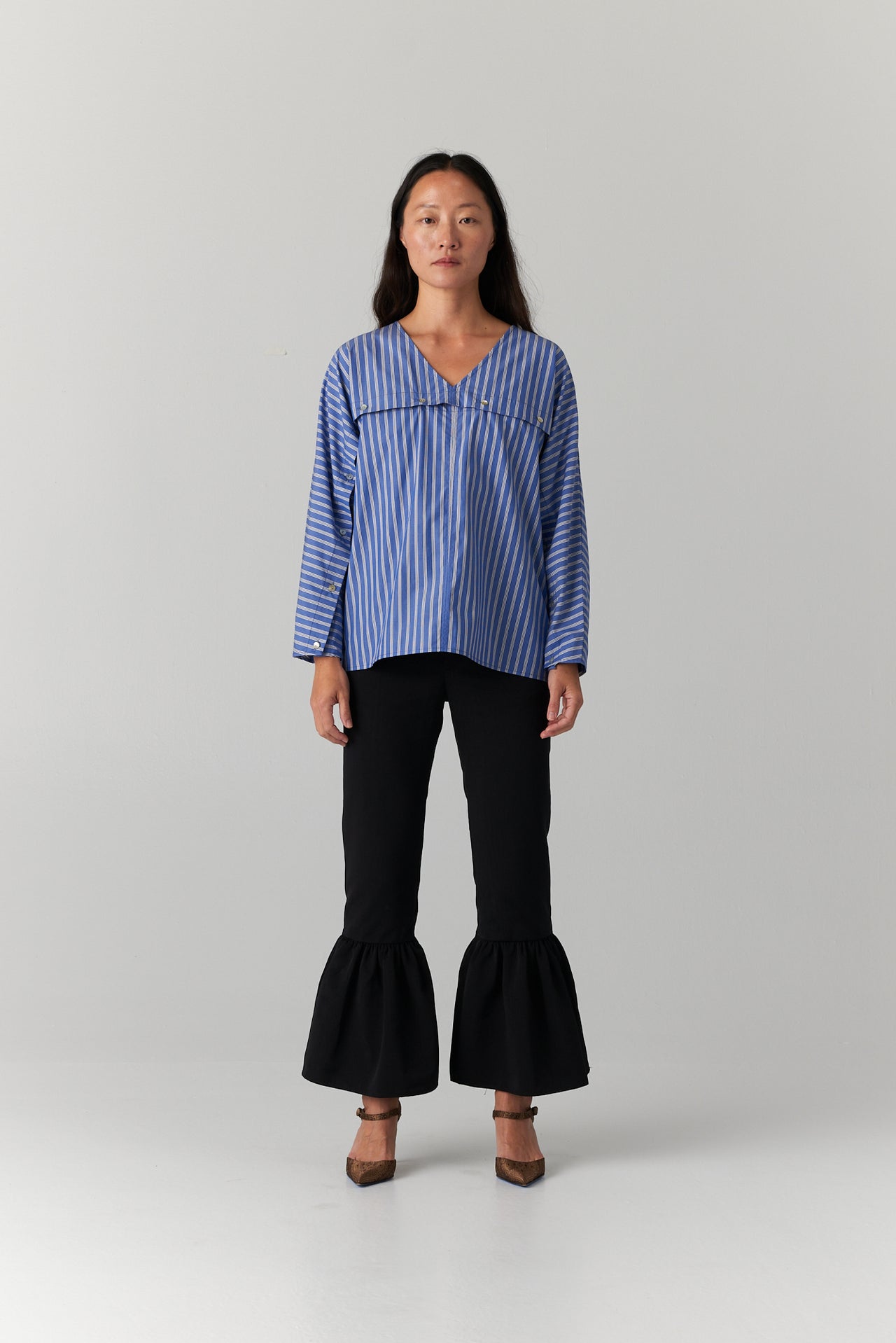 CAS TOP — COBALT STRIPE