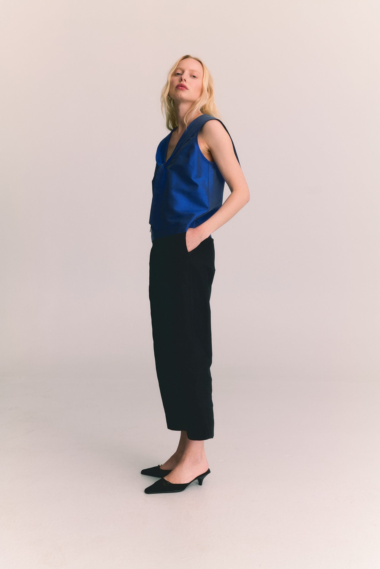 JEAN TOP — COBALT