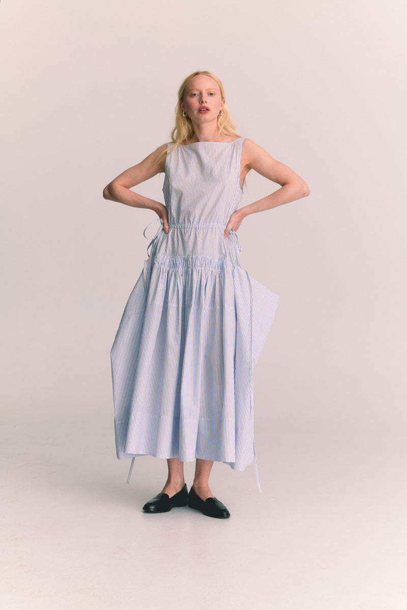 ELSA DRESS — RIVIERA STRIPE