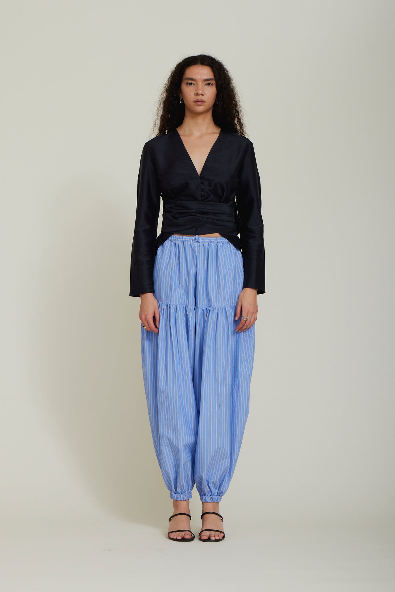 RAIN JOGGER — CERULEAN STRIPE