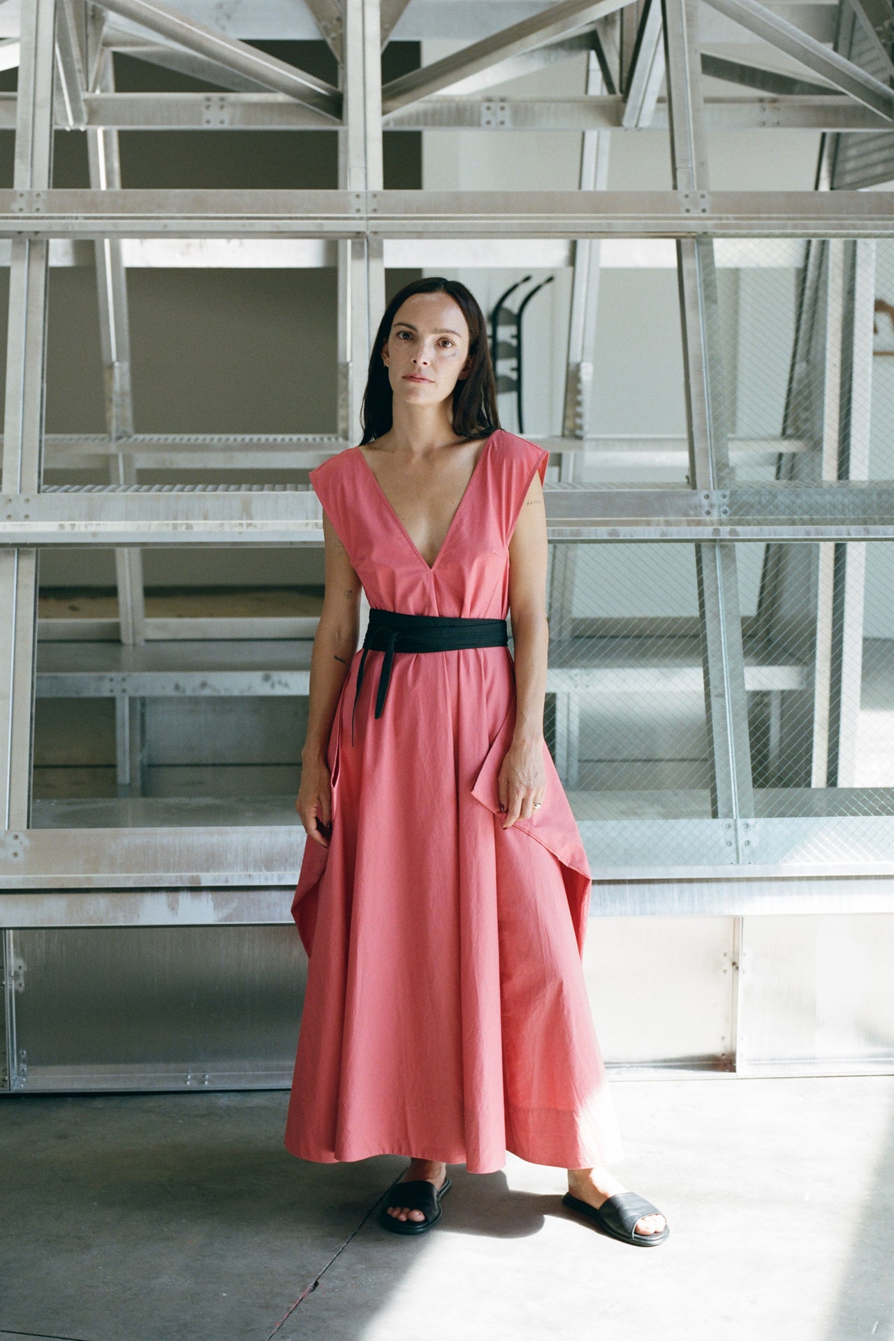 ZORA DRESS - RED AMARANTH