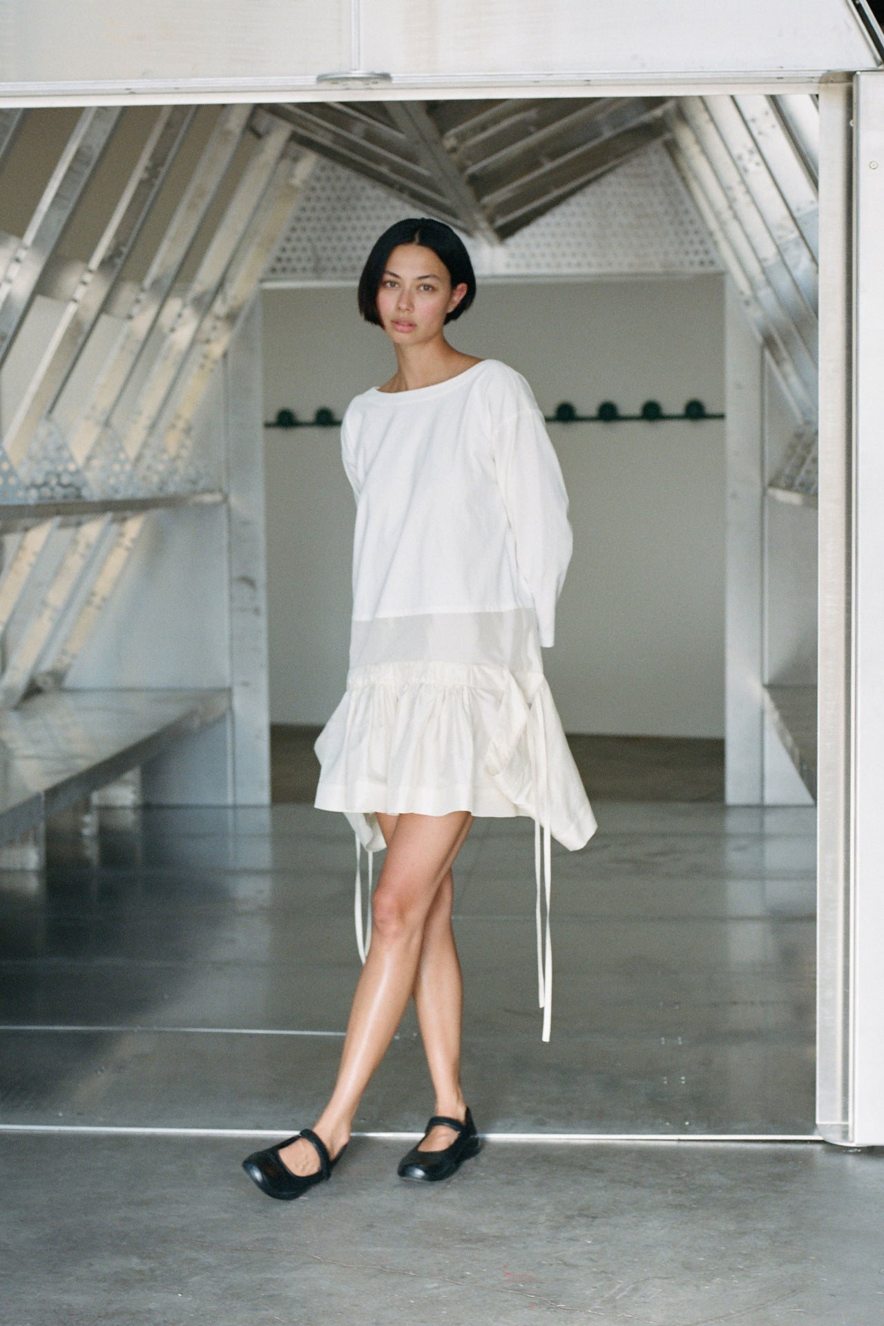 ELLIS DRESS - MIXED WHITES