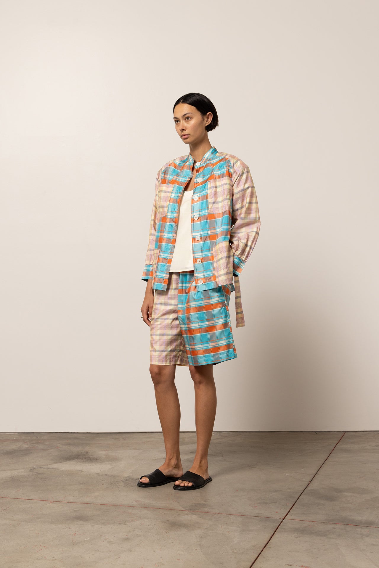 KIWA JACKET - MIXED PLAIDS