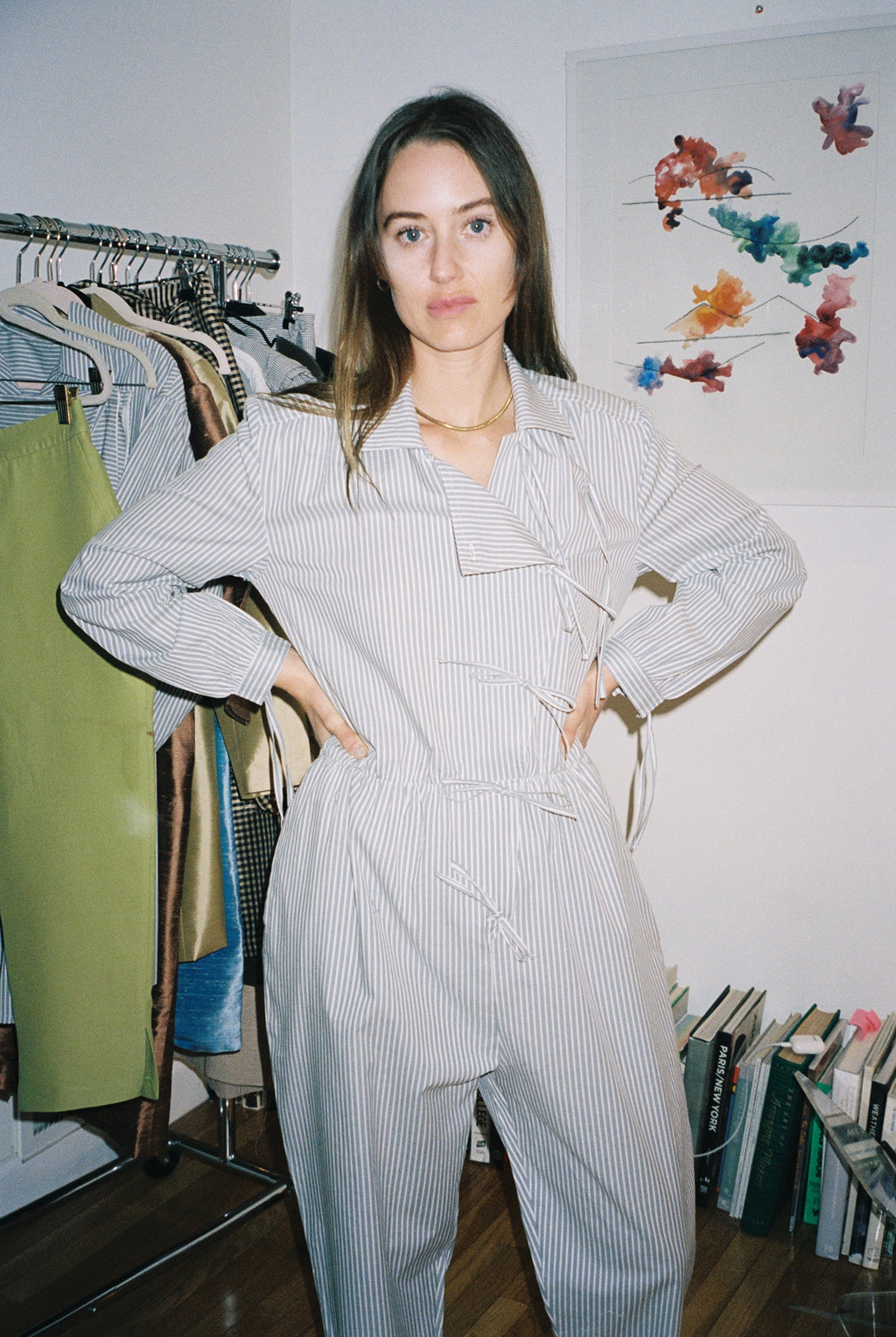 ADMIRALTY JUMPSUIT IN GREY NAUTICAL